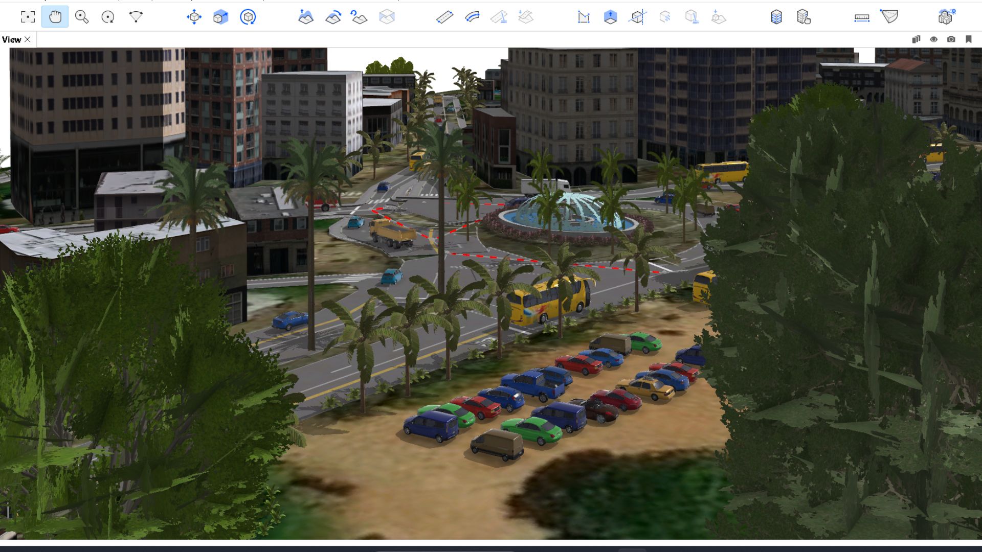 3D Urban Model created using CityEngine
